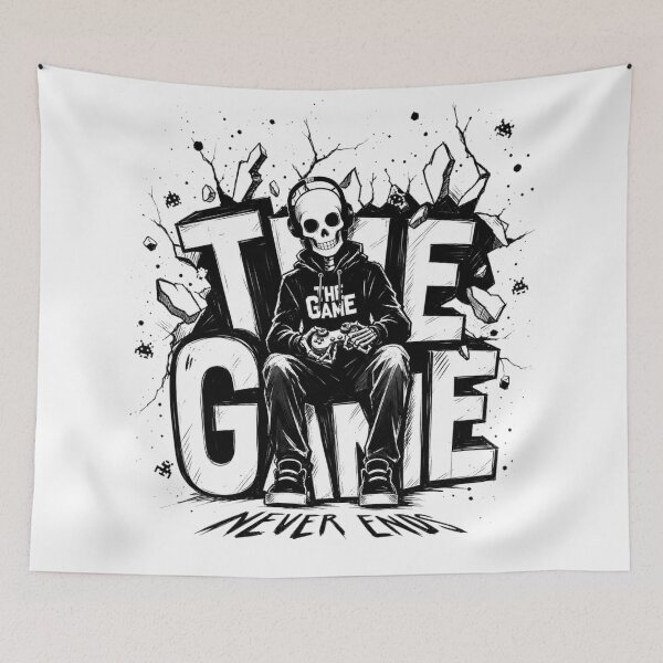 Item preview, Copy of Copy of The Game Never ends, Funny gaming quotes designed and sold by Jesus Alberto Padrón.