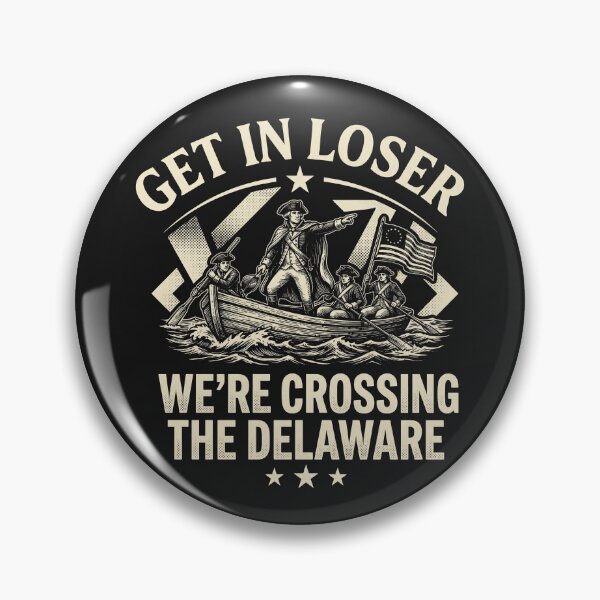 Item preview, Funny Historical Crossing The Delaware Meme Parody designed and sold by AdyKurniawan.