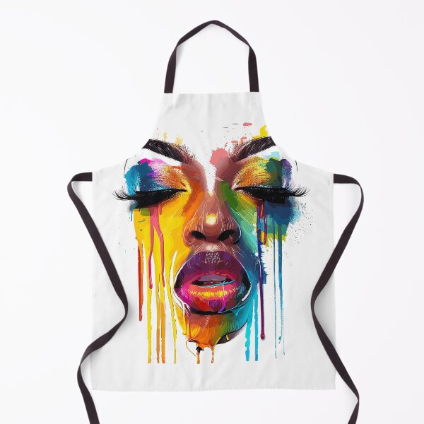Item preview, Cool African Woman Afro Color Painted Face Juneteenth Vibes T-Shirt designed and sold by gidget-gadget.