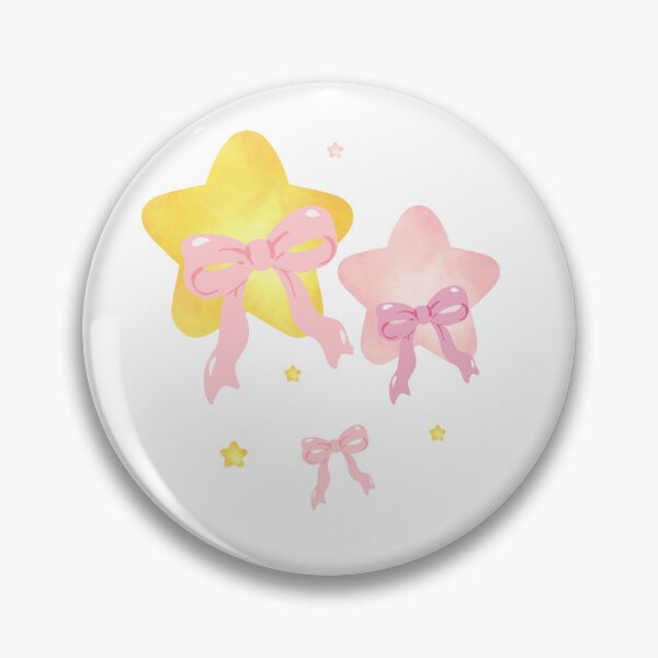 Item preview, Cute Pink Bows and Stars - Pastel Blue Stripes Pattern  designed and sold by nora8820.