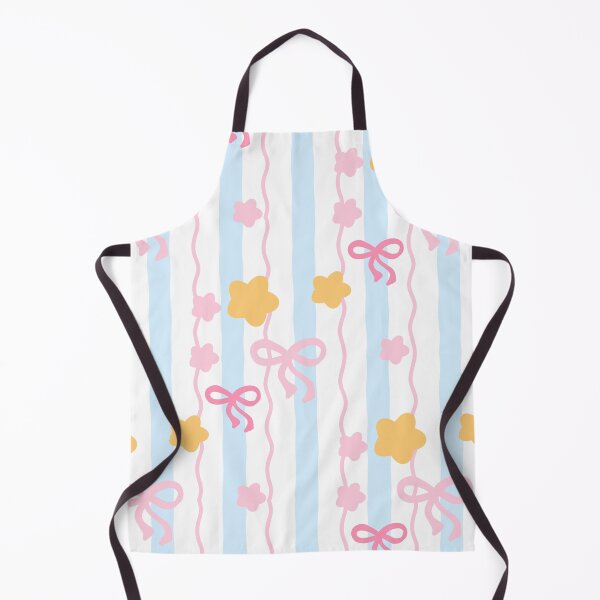 Item preview, Cute Pink Bows and Stars - Pastel Blue Stripes Pattern  designed and sold by nora8820.