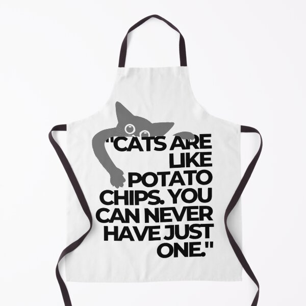 Item preview, funny cat quote - Cats are like potato chips ..lol designed and sold by SrumbleArt.
