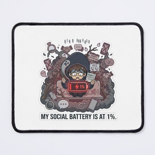 Item preview, social life designed and sold by IntrovertEngineer11.