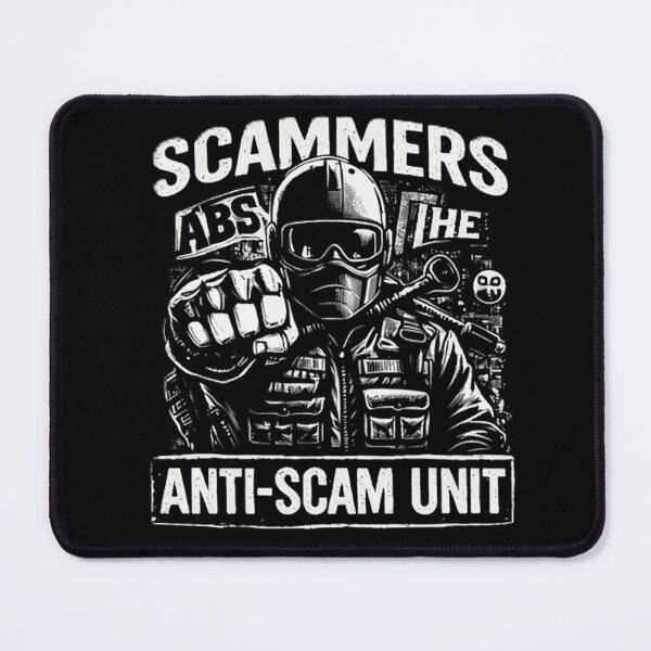 Item preview, ANTI-SCAM UNIT Scammers Warning Cyber Security Vintage Graphic designed and sold by NeO² Studio.