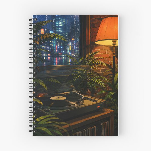 Item preview, Vinyl Rain Echo - Chill Lofi Aesthetic Art designed and sold by bapupa.