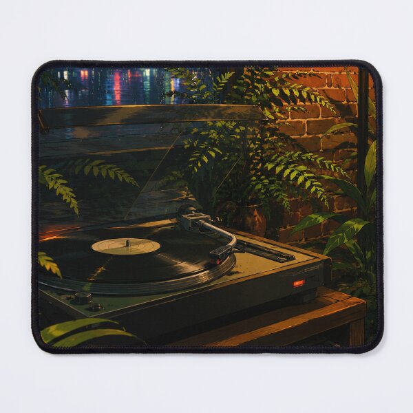 Item preview, Vinyl Rain Echo - Chill Lofi Aesthetic Art designed and sold by bapupa.
