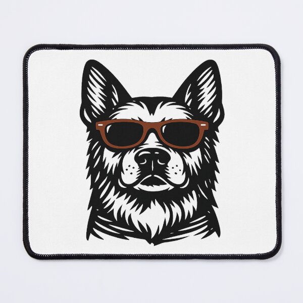 Item preview, Cool German Shepherd with Brown Sunglasses Art - Cute Dog Illustration designed and sold by myforestfog.