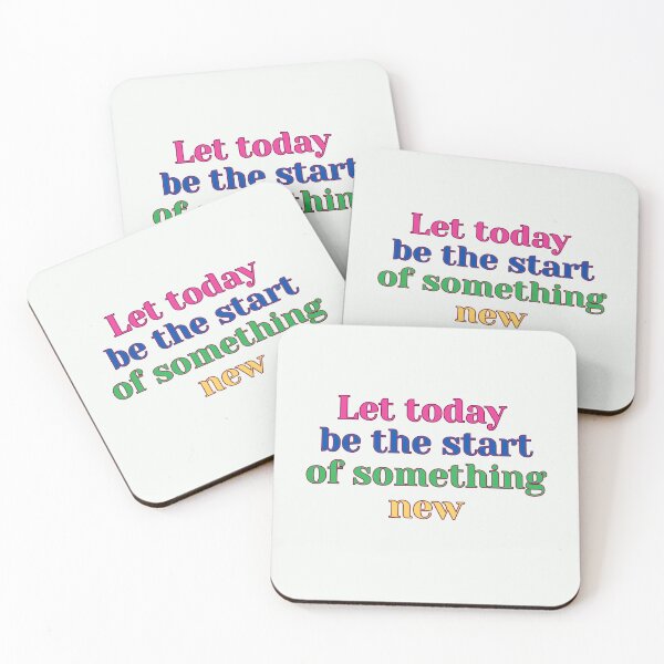 Item preview, Let Today Be the Start of Something New – Colorful Motivational Quote designed and sold by icreativestudio.
