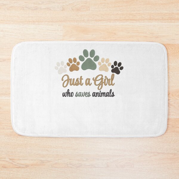 Item preview, SoJust a Girl Who Saves Animals - Neutral Boho Paw Print Rescue Design designed and sold by batoot1.