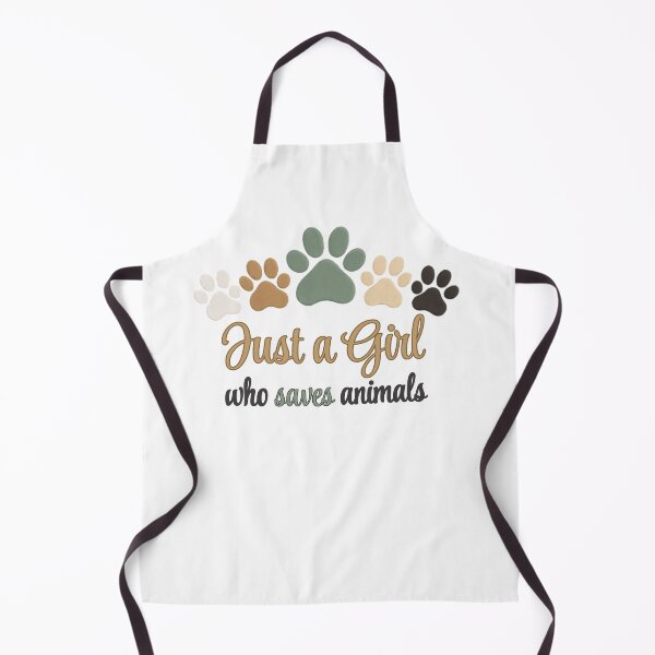 Item preview, SoJust a Girl Who Saves Animals - Neutral Boho Paw Print Rescue Design designed and sold by batoot1.
