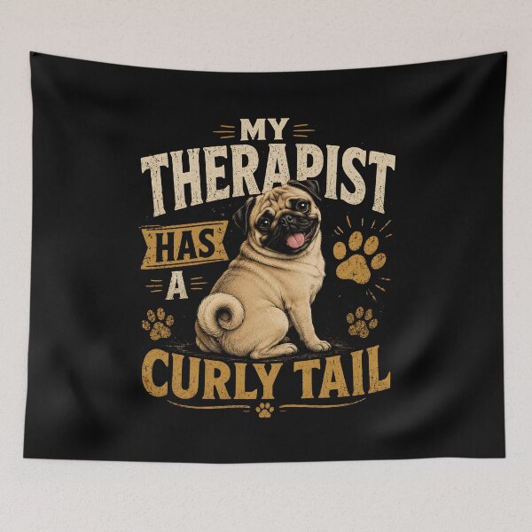 Item preview, My Therapist Has A Curly Tail designed and sold by zoes-ink.