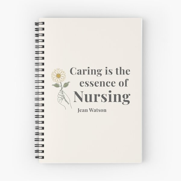 Item preview, Caring Is The Essence of Nursing - minimalist quote design sunflower designed and sold by AmoebaPress.