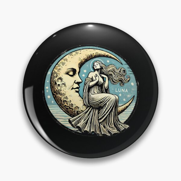 Item preview, Luna Moon Goddess Vintage Celestial designed and sold by CCChillingfrog.