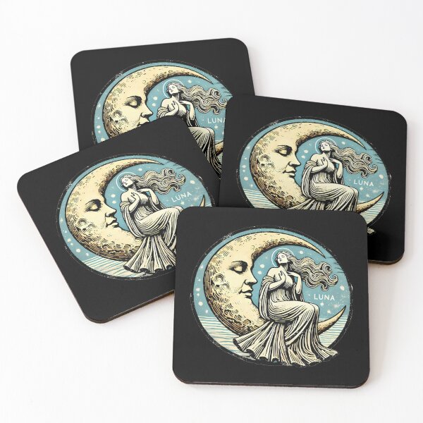 Item preview, Luna Moon Goddess Vintage Celestial designed and sold by CCChillingfrog.