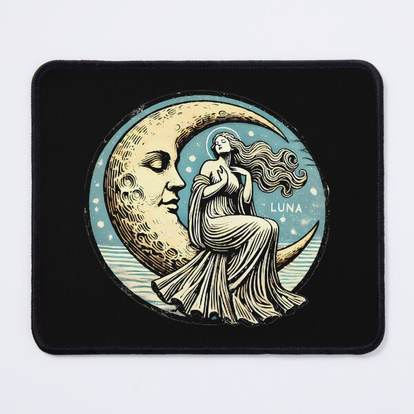 Item preview, Luna Moon Goddess Vintage Celestial designed and sold by CCChillingfrog.