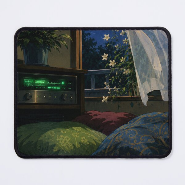Item preview, Midnight Vinyl - Cozy Lofi Aesthetic Art designed and sold by bapupa.