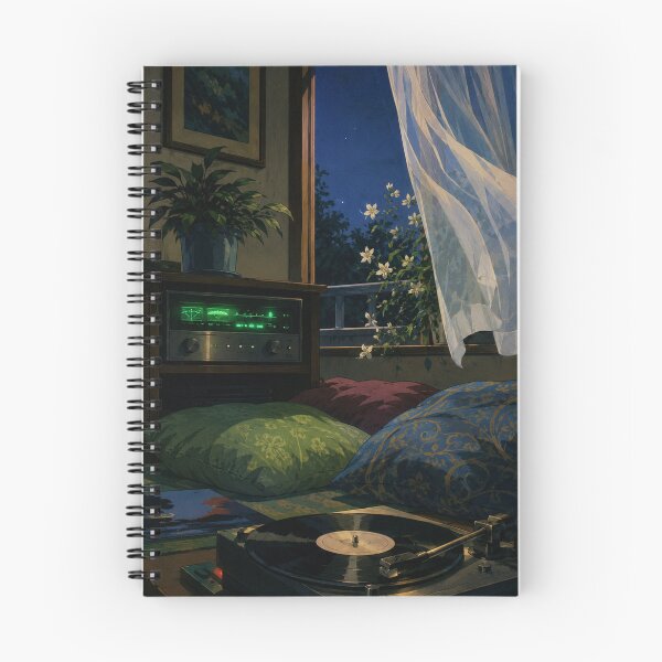 Item preview, Midnight Vinyl - Cozy Lofi Aesthetic Art designed and sold by bapupa.