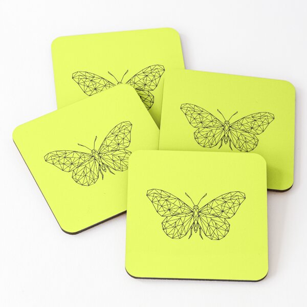 Item preview, Geometric Polygon Butterfly Minimalist Black Line Art designed and sold by Opal Aura .
