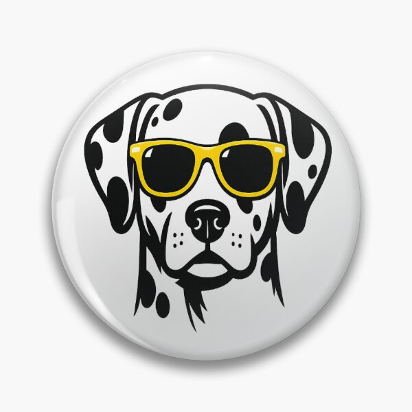 Item preview, Cool Dalmatian with Yellow Sunglasses Art - Cute Dog Illustration designed and sold by myforestfog.