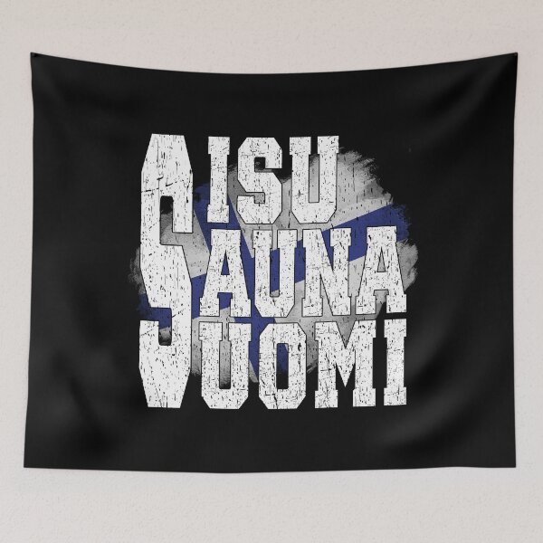 Item preview, Finnish Sisu Sauna Suomi Finland Shield Badge Nordic Heritage Culture Traditional Distressed T-Shirt designed and sold by Jt41.