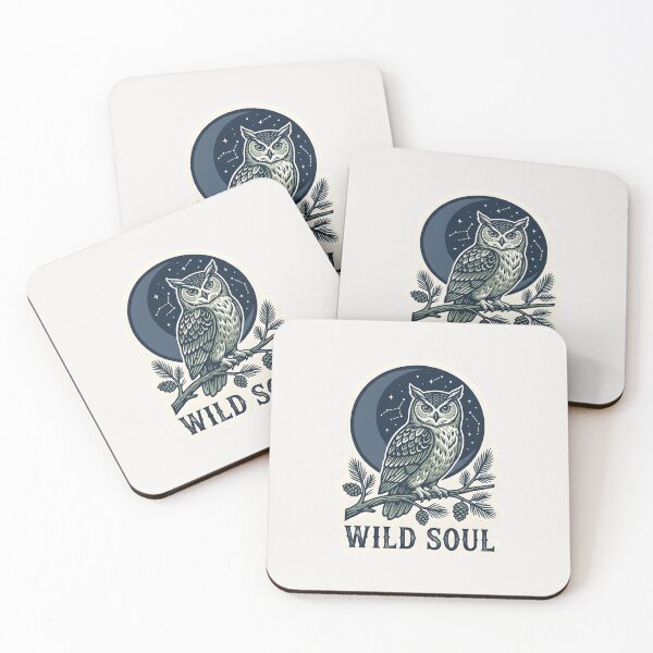 Item preview, Mystical Owl Linocut Vintage Boho Wild Soul designed and sold by Novastitchshop.