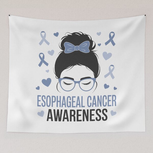 Item preview, Esophageal Cancer Awareness Periwinkle Ribbon  designed and sold by sailorjessiArt.