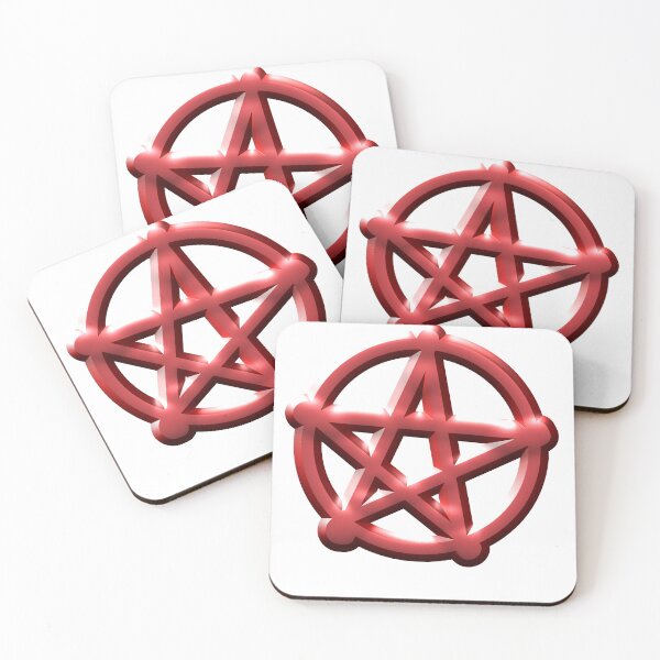 Item preview, Metallic Red Pentagram 3D Symbol designed and sold by Kazewalk.