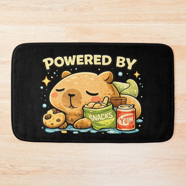 Item preview, Powered By Snacks Cute Capybara designed and sold by Hobby-up.