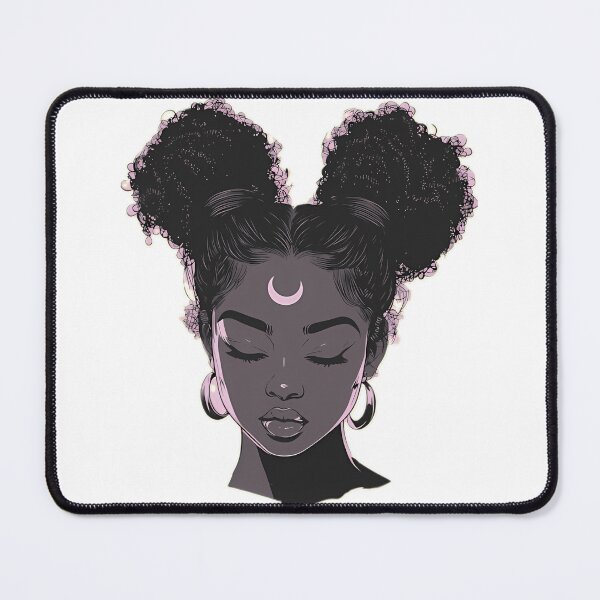 Item preview, Black Girl Moon Phase Celestial designed and sold by CCChillingfrog.