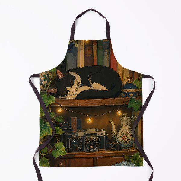 Item preview, The Sleepy Bookshelf - Cozy Lofi Aesthetic Art designed and sold by bapupa.