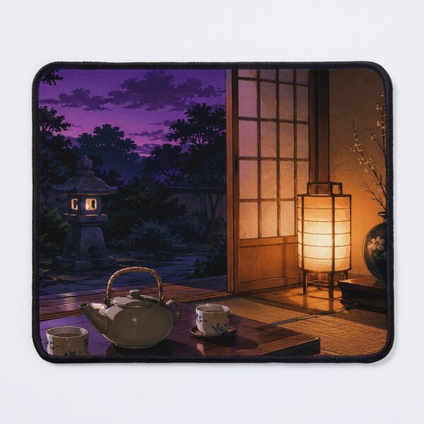 Item preview, Twilight Tea Corner - Cozy Lofi Aesthetic Art designed and sold by bapupa.
