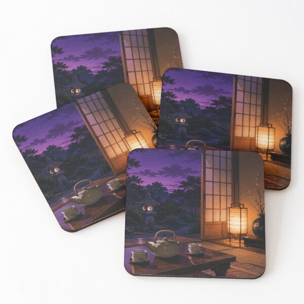 Item preview, Twilight Tea Corner - Cozy Lofi Aesthetic Art designed and sold by bapupa.