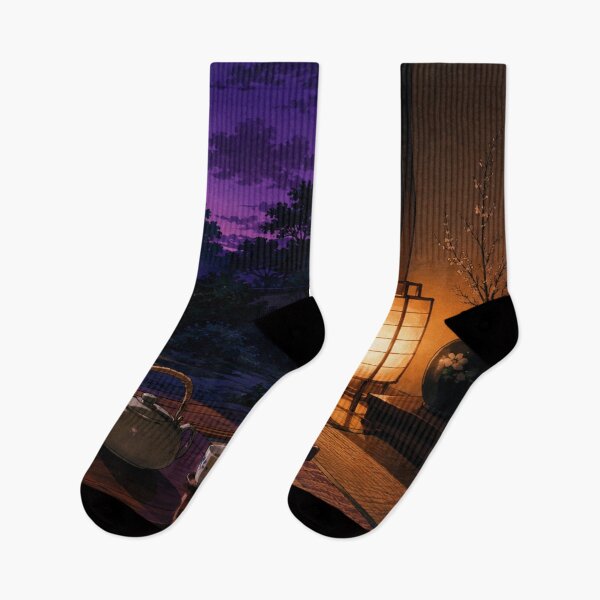 Item preview, Twilight Tea Corner - Cozy Lofi Aesthetic Art designed and sold by bapupa.