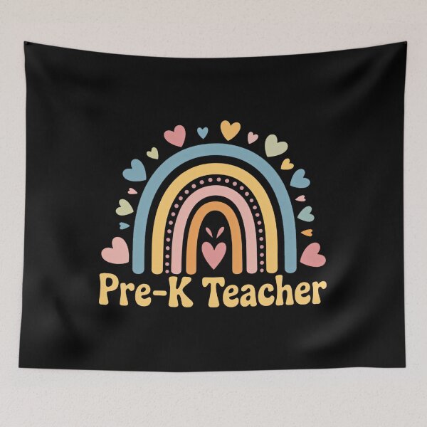 Item preview, First Day Of Pre-K Teacher Rainbow designed and sold by sailorjessiArt.