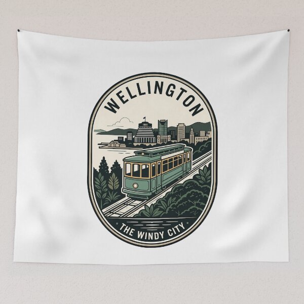 Item preview, Wellington New Zealand Vintage Travel Cable Car designed and sold by k3rstman1.