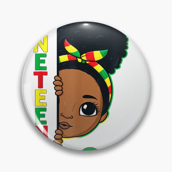 Item preview, Juneteenth Celebrating 1865 Brown Skin Princess Girls Kids T-Shirt designed and sold by gidget-gadget.