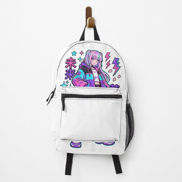 Item preview, Anime Girl Y2K Vaporwave Street Style Japanese Kanji designed and sold by Sovira Studio .