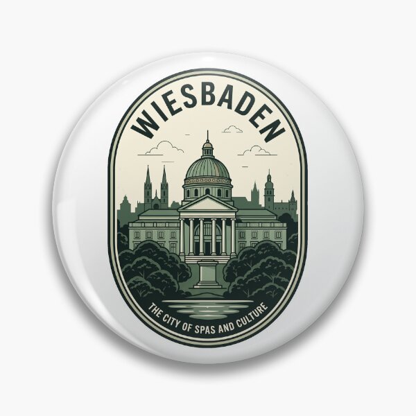 Item preview, Wiesbaden Germany City of Spas Travel Badge designed and sold by k3rstman1.