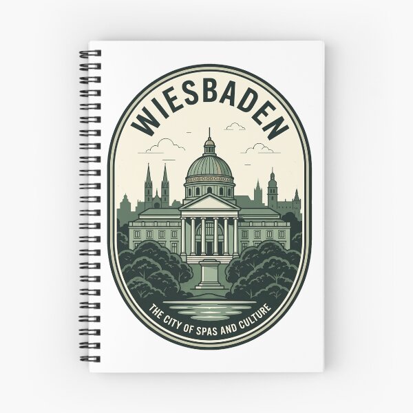 Item preview, Wiesbaden Germany City of Spas Travel Badge designed and sold by k3rstman1.