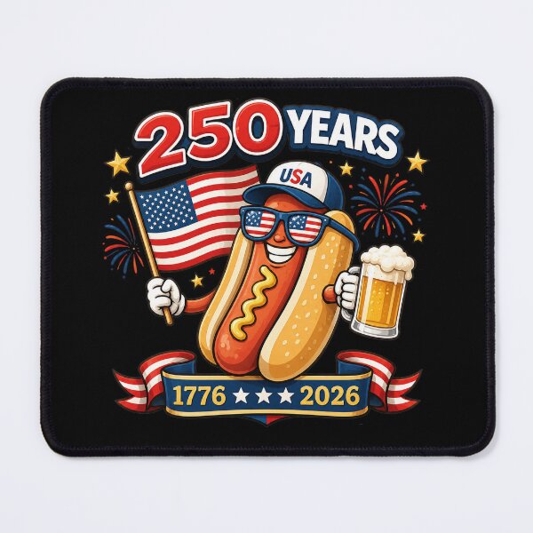Item preview, 4th of July Hotdog Funny Fourth of July Patriotic USA Flag designed and sold by cass-vale-lab.