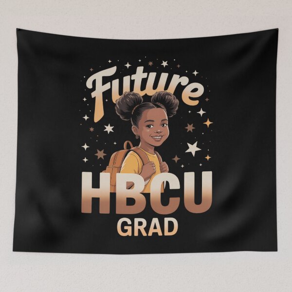 Artikelvorschau, Zukünftige Absolventin einer HBCU (Historically Black Colleges and Universities) – Schwarzes Mädchen feiert Abschluss an einer entworfen und verkauft von sailorjessiArt.