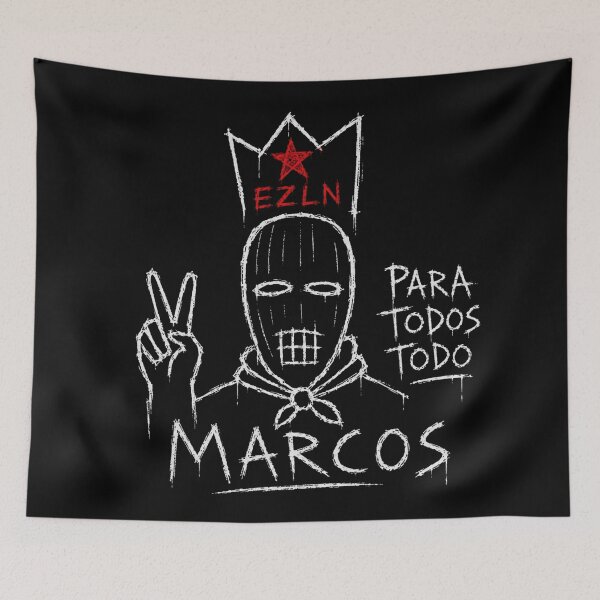 Item preview, Subcomandante Marcos Graffiti Resistance Art designed and sold by Creative_Canvas.
