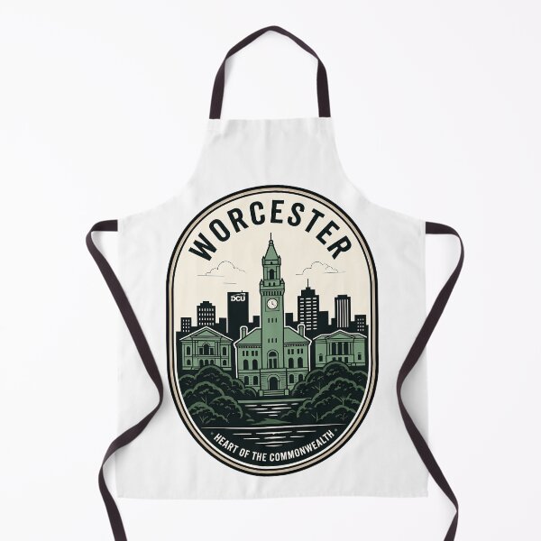 Item preview, Worcester Massachusetts Skyline Heart of the Commonwealth Badge designed and sold by k3rstman1.