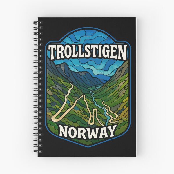 Item preview, Trollstigen Norway Stained Glass Travel designed and sold by TomFrontierArt.