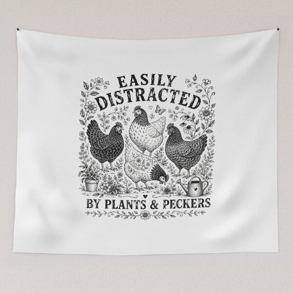 Item preview, Easily Distracted By Plants Peckers designed and sold by zoes-ink.