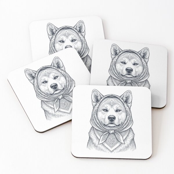 Item preview, Funny Akita Babushka Dog Mom designed and sold by DoodleTortle.