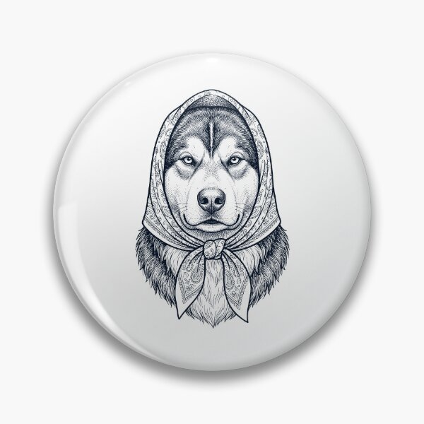 Item preview, Funny Alaskan Malamute Babushka Dog Mom designed and sold by DoodleTortle.