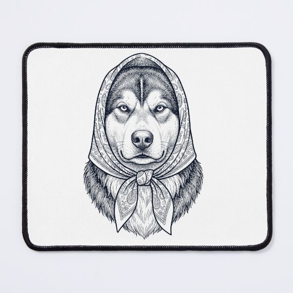 Item preview, Funny Alaskan Malamute Babushka Dog Mom designed and sold by DoodleTortle.