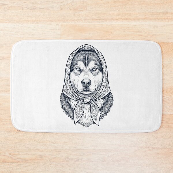 Item preview, Funny Alaskan Malamute Babushka Dog Mom designed and sold by DoodleTortle.