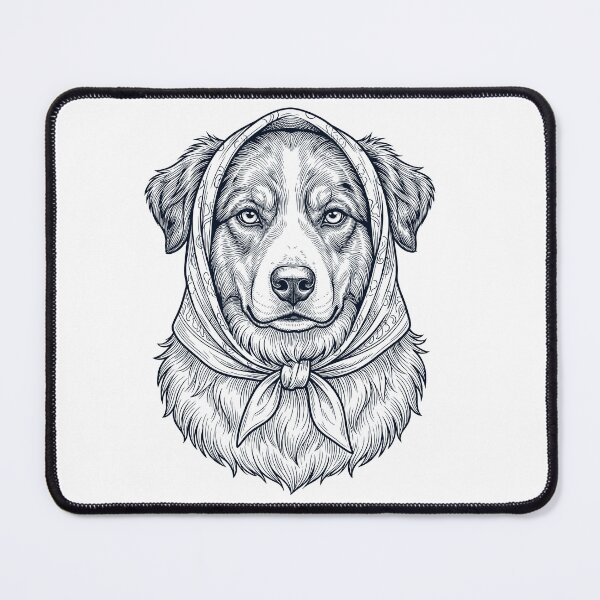 Item preview, Funny Australian Shepherd Babushka Dog Mom designed and sold by DoodleTortle.
